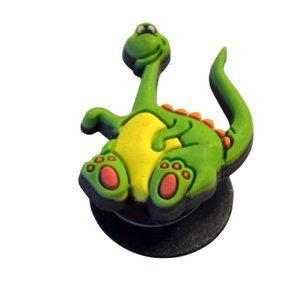 2006-07 Smiling Dinosaur Yellow Belly Jibbitz™ Kids Shoe Charms